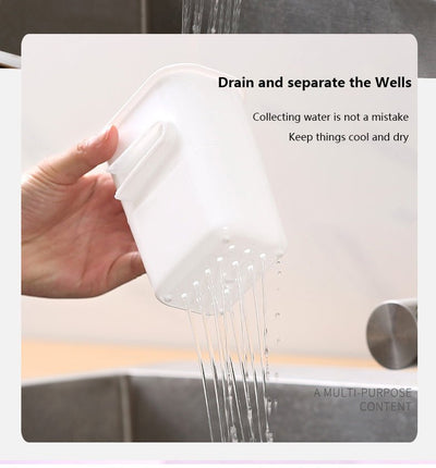 זוג קופסאות תאי אחסון מתחברים בנעילה אחד לשני. מושלם לדלת המקרר ולאחסון מוצרי הבית - Baby Coupon